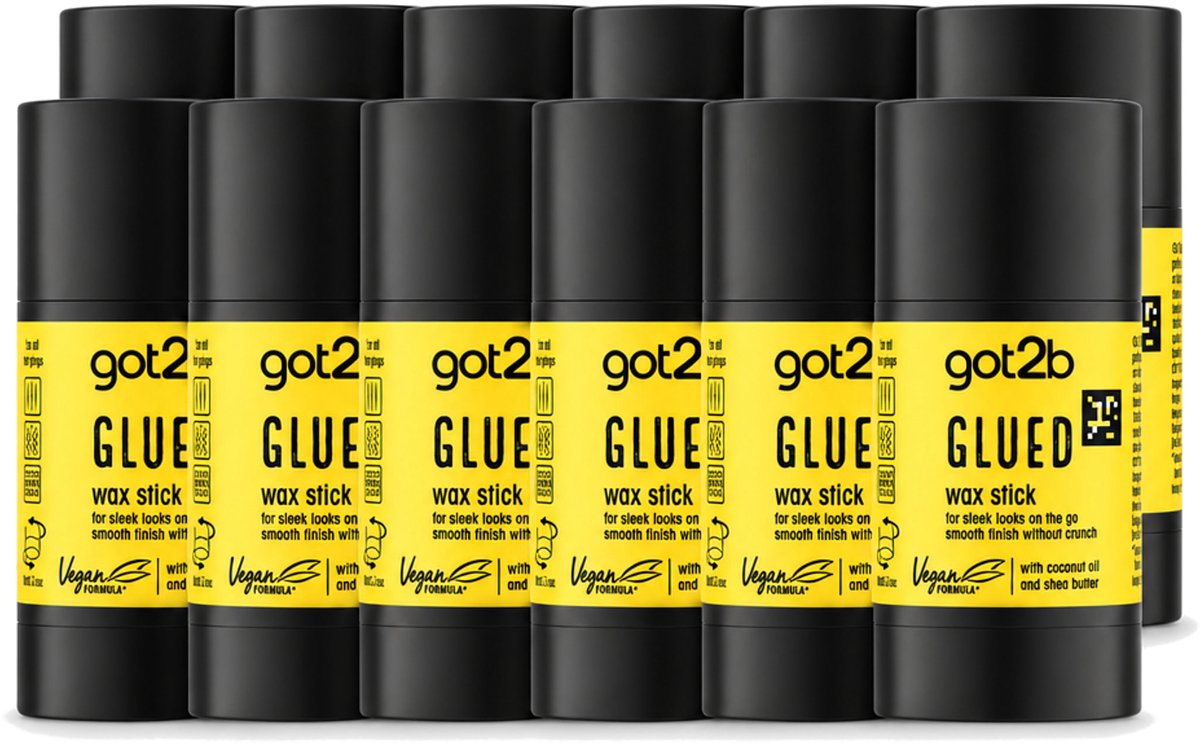 12 x Got2B - Wax Stick - Glued - 50 g - Voordeelverpakking - 12 stuks