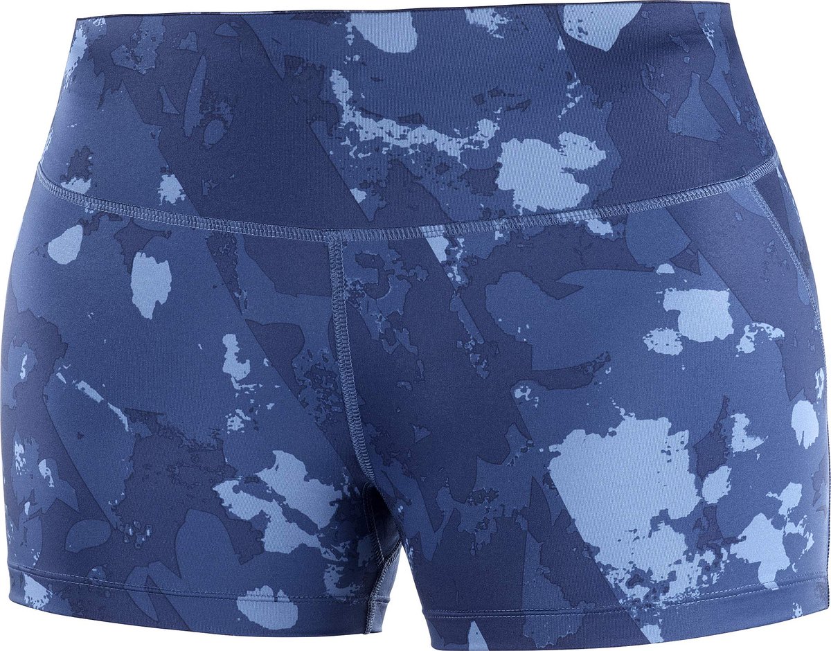 Salomon Agile Short Tight Women Short tight Donker Print Denim