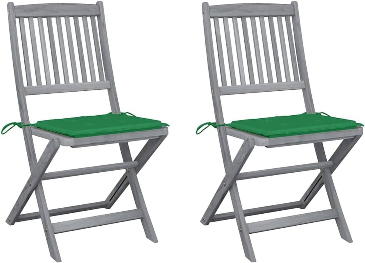 Klapstoelen 2 stuks met kussen