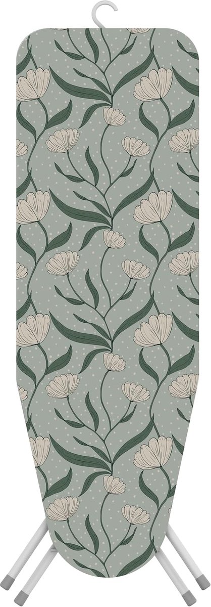 Strijkplank Bolt - eenvoudig inklapbare strijkplank met veiligheidsvergrendeling en ophangfunctie - Oeko-Tex-gecertificeerd - 38 x 112 cm (Wit)