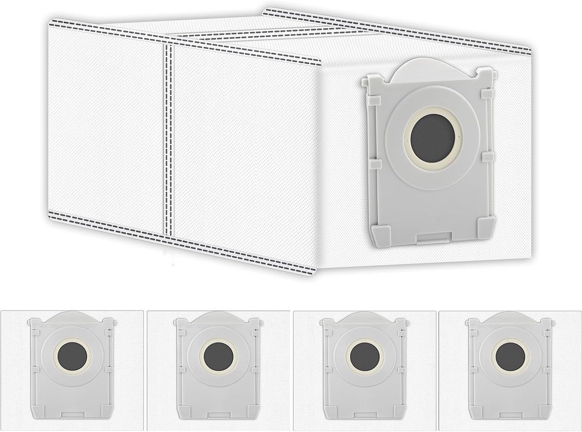 (5 Stuks) X8 Pro Omni Vervangende Stofzakken Compatibel met ECOVACS DEEBOT T50 PRO Omni/ T50 MAX PRO Omni/ T80 Omni/ X9 Pro Omni Robotstofzuiger, Accessoireset, Vervangende Stofzakken