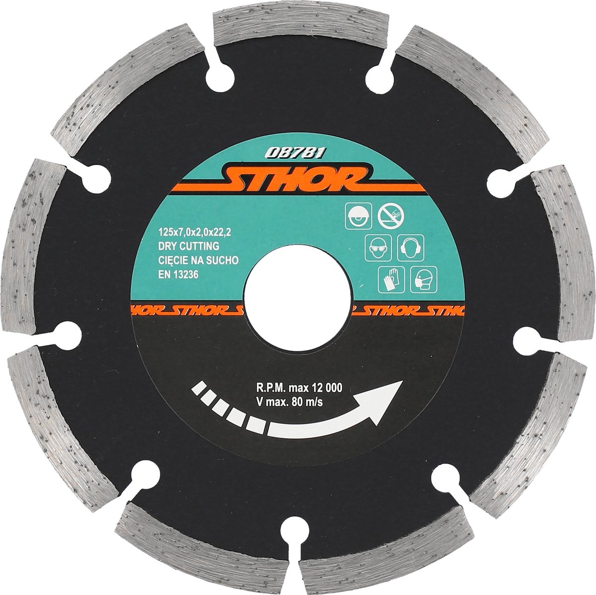 YATO Diamantschijf Haakse Slijper - Ø 115/125 mm - Droog Zagen - Keramiek, Beton, Steen & Baksteen