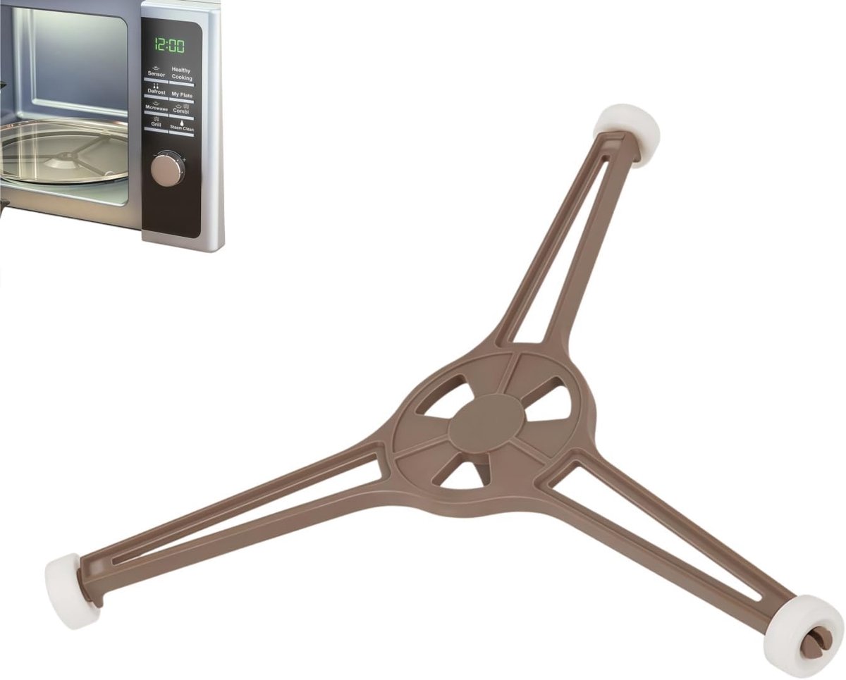 Draaiplateauhouder voor magnetron, magnetron, draaiplateau, driearmig, houder voor magnetronplaten, duurzame vervanging voor glazen plaat, 24,5 cm