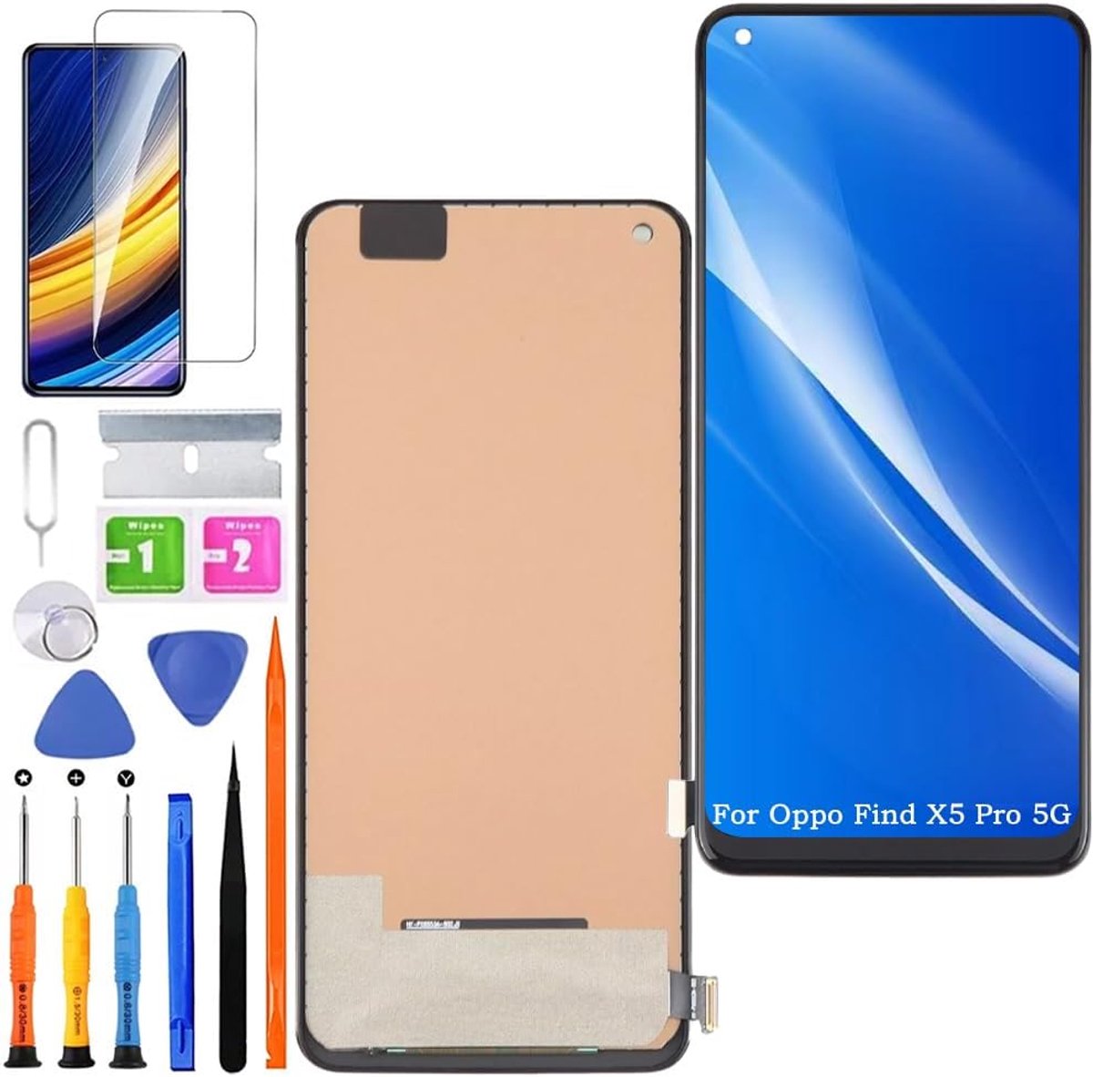 Displayscherm voor Oppo Find X5 Pro 5G TFT zonder vingerafdruk