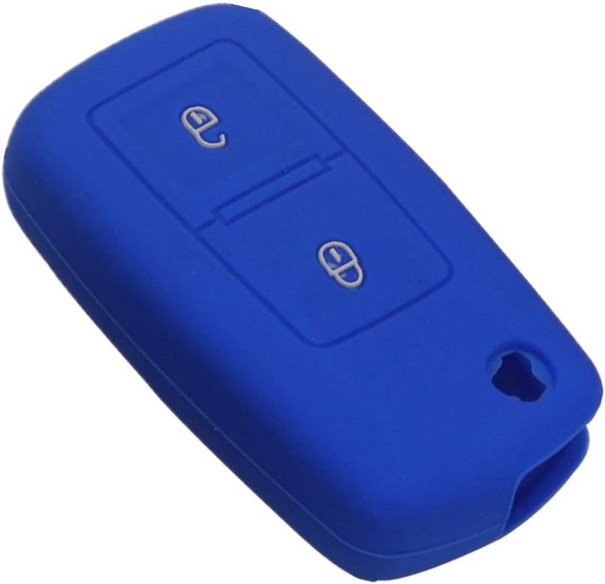 Autosleutel beschermhoes voor VW Volkswagen Amarok Polo Golf 4 5 6 MK4 Bora Jetta 2 knoppen (blauw)