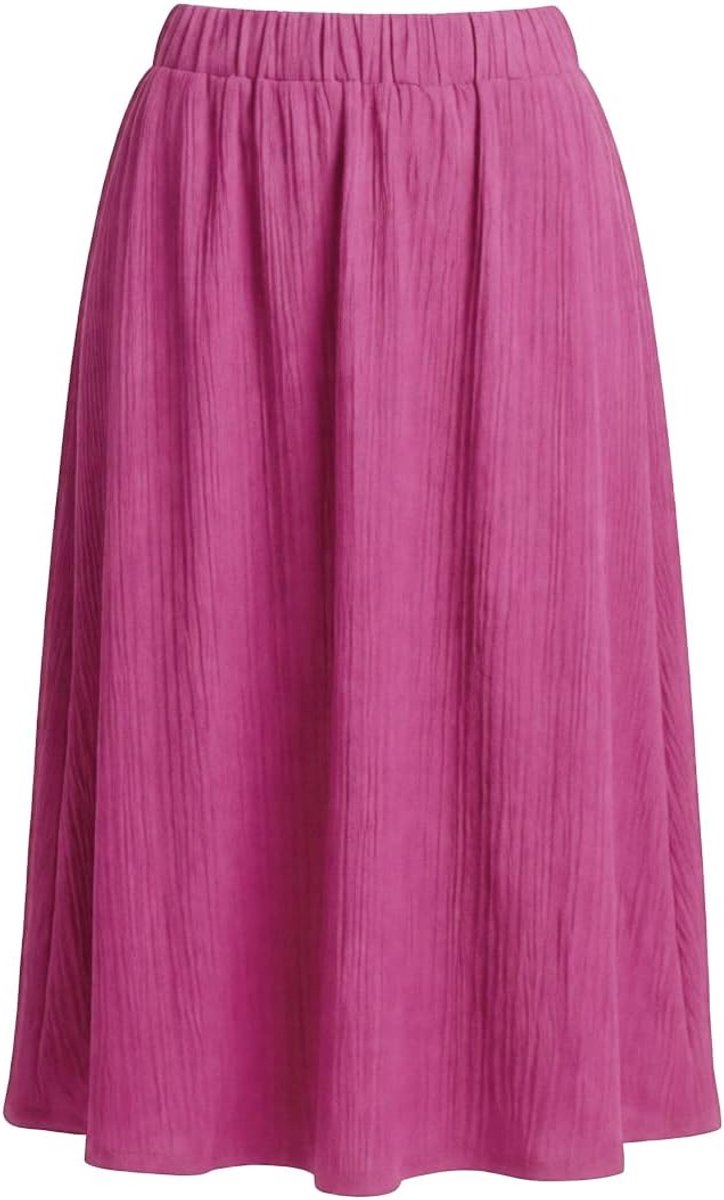 Der Rich Zomerrok met hoge taille van gestructureerde stof, midi-stijl voor dames