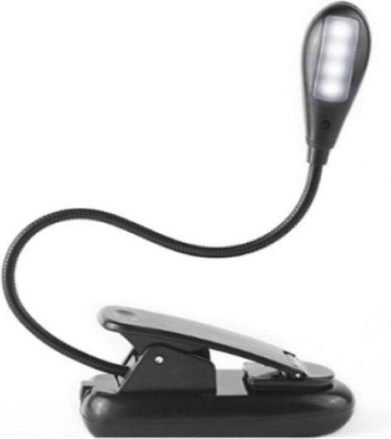 Zwart YPT Flexibel Leeslamp met klem- Leeslampje voor boek, e-readers en  Laptop-... | bol.com