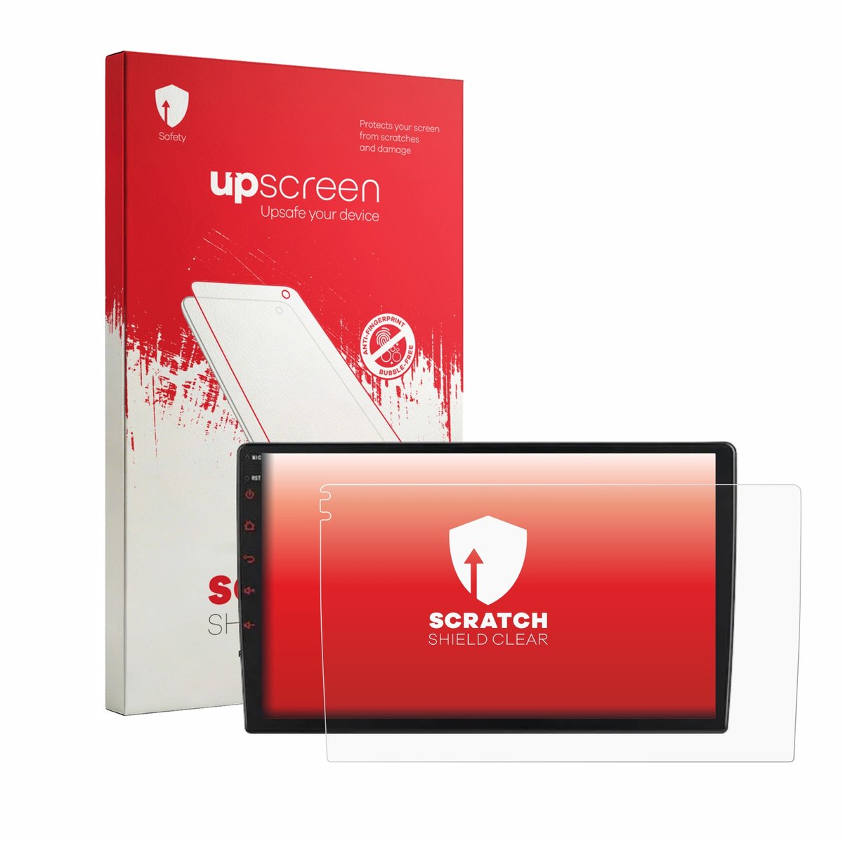 upscreen - Screenprotector voor Junsun V1 Plus 9" - Folie Beschermfolie transparant