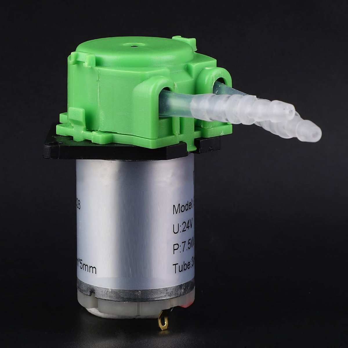 Doseerpomp peristaltische pomp 24 V DC met CCW CW richtingsbesturing voor analytische aquaria mini vloeistof mini vloeistof DIY