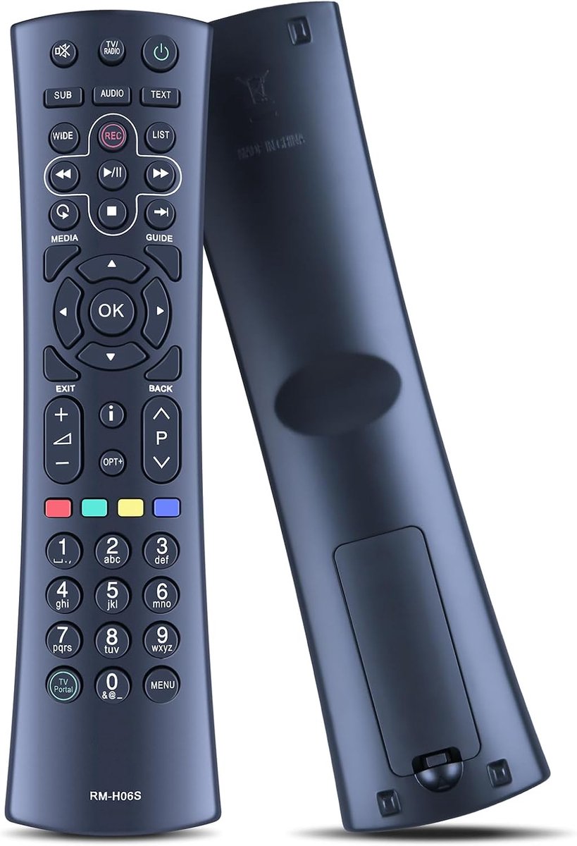 Afstandsbediening RM-H06S voor Humax Freeview+ HD Recorder TN-7000-HD TN7000HD HDR-1800T HDR1800T RMH06S voor Humax afstandsbediening