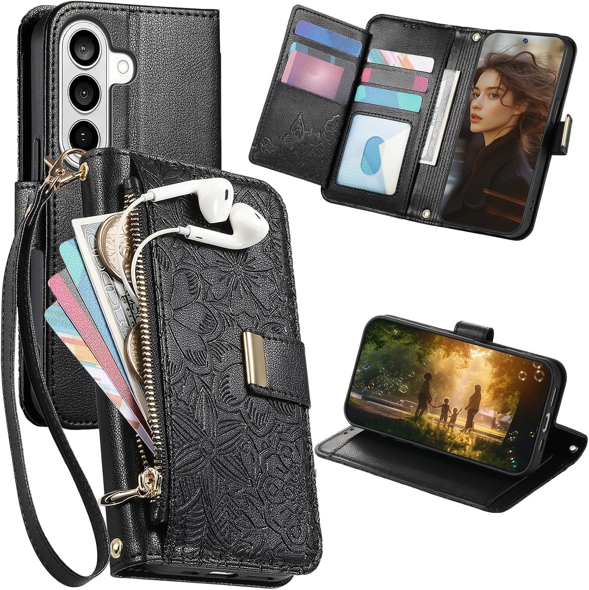 Portefeuille Hoesje voor Samsung Galaxy S26 HY Zwart