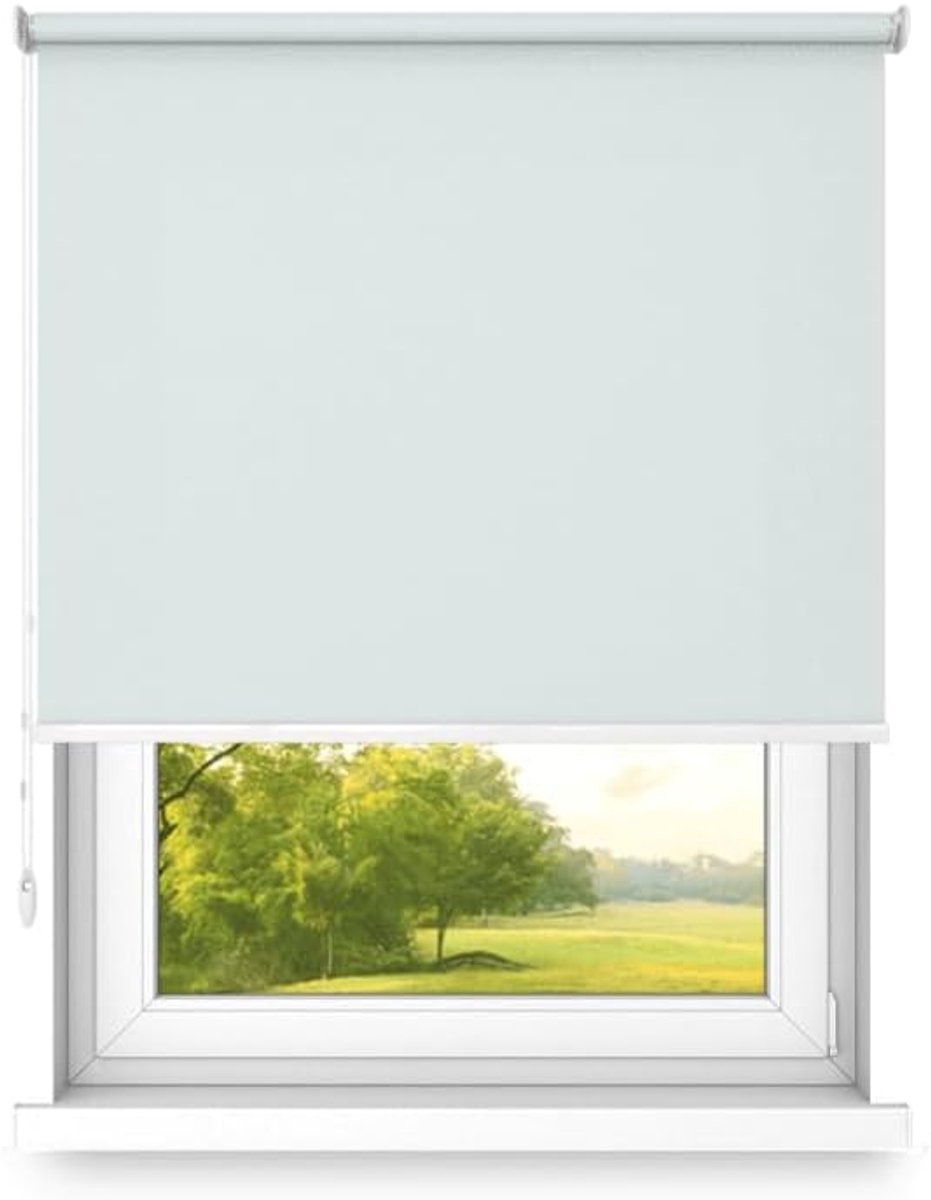 Rolgordijn, wand- of plafondmontage, groot formaat, fi 32, stalen bevestiging, semi-verduistering, Lichtgrijs kleur, 1800x1800mm
