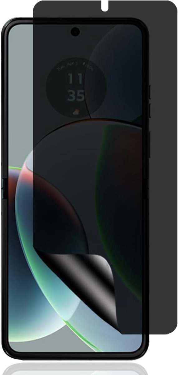 Inkijkbescherming beschermfolie voor Motorola Razr 40, ultradun, flexibel TPU, anti-splinterfolie, privacybescherming, volledige 3D-afdekking, privacy, pantserfolie voor Motorola Razr 40