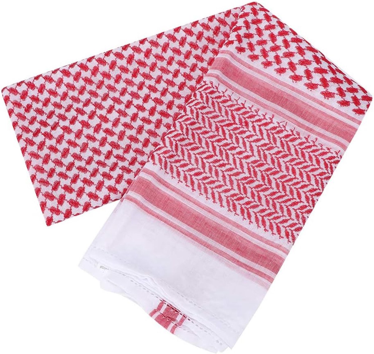 Volwassen Plaid Hoofd Sjaal Mannen Moslim Mannelijke Traditionele Rode Tulband Polyester Plaid Bid Hoofd Sjaal