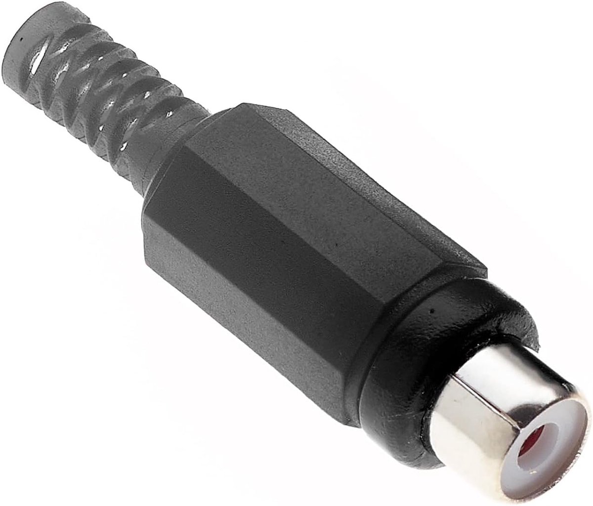 Line Phono Socket, Black - Pak Van 10, RCA Panel Female Adapter Nickel Plated Connector, Voor Versterker Audio Terminal Plug