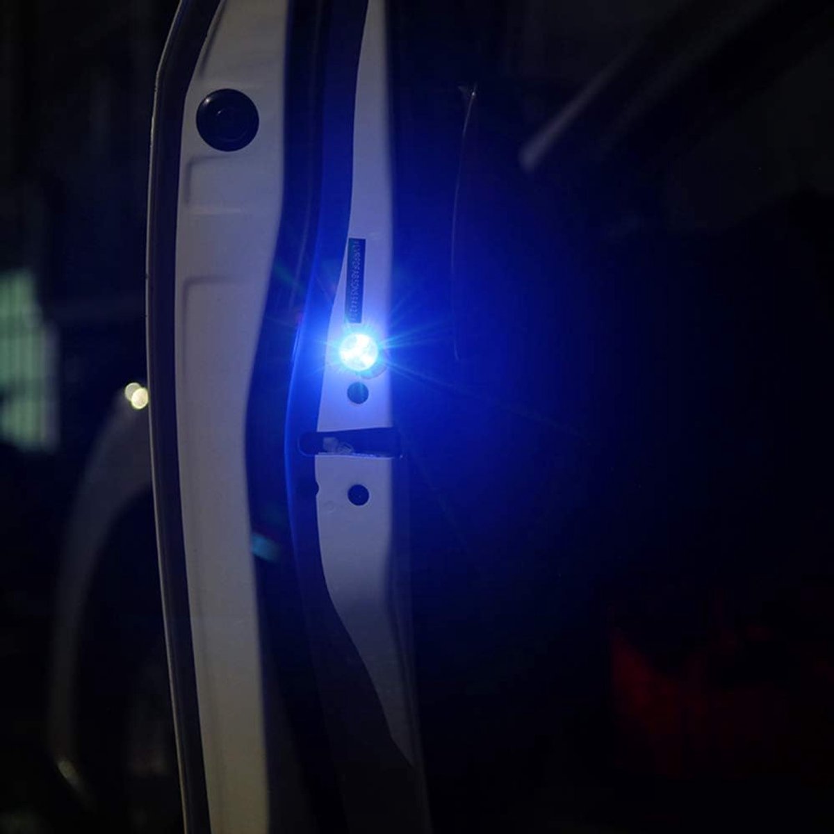 Waarschuwingslampje, Riloer 2st 5Led veiligheidsstroboscoop knipperende lichten met magnetische inductiepasta-installatie - blauw