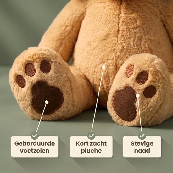 Calming Paws® - Verzwaringsknuffel - 3.6 kg - Verzwaarde Knuffel - Verzwaringsknuffel Volwassenen en Kinderen - Weighted Stuffed Animal - Zware Knuffel - Hond van Merkloos — afbeelding 3