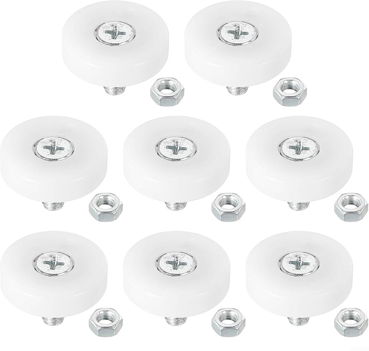 8 STKS Lade Lager Katrol, Katrol Vervanging Wielen M6x1 (25mm)