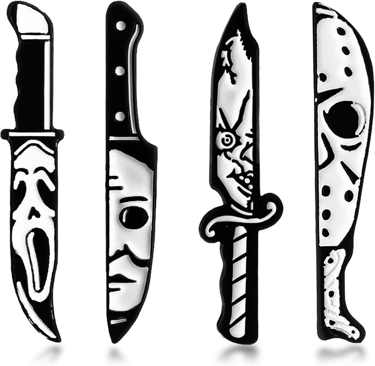 Broches, emaille reversspelden, punk-badges, gothic broches, gepersonaliseerde decoratieve rekwisieten, geschikt voor maskeraden en horrorfeesten