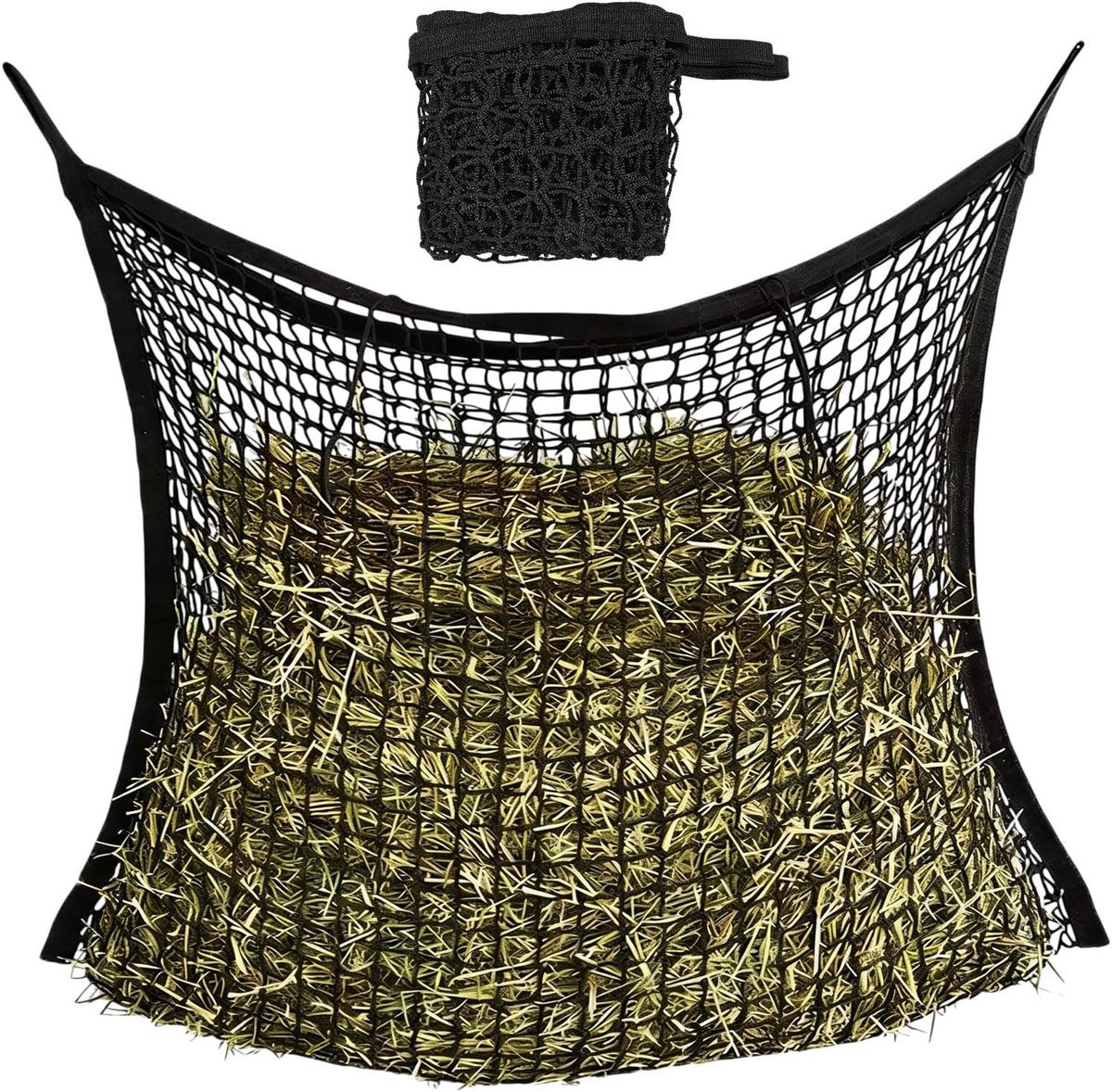 2 stuks voederheunet slow feed hooizakken voor paarden paardenvoer accessoires voor geiten schapen, 156 × 100 cm