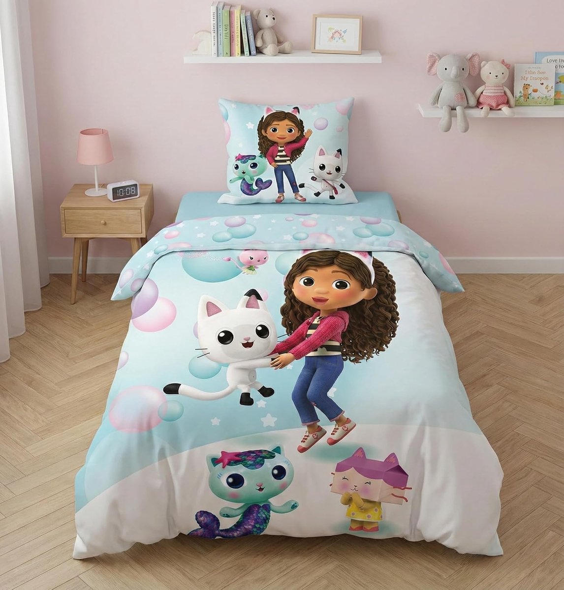 Poppenhuis Pandy DJ Kitty 1-Persoons Dekbedovertrek 140x200