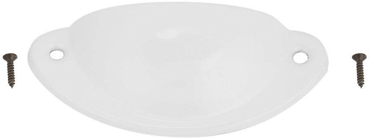10 stuks vintage lade handgrepen decoratieve schelpvorm trekhandgrepen retro metalen knoppen voor keukenkasten en meubels (wit)