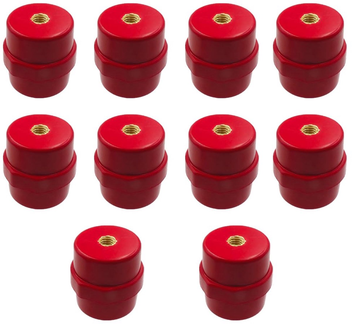 10 Stks Busbar Isolatoren, SM-25 Hoge Sterkte Polyester Standoff Isolatoren Voor Power Distribution Cabinet Power Transmissie