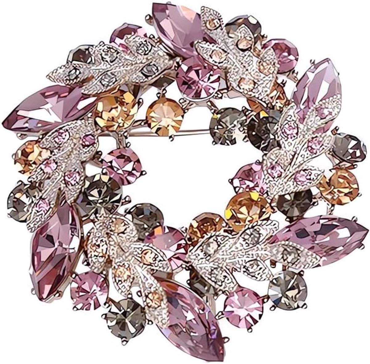 Broche strass sjaal, dames reversspeldjes, kleding vrouwen broche, geschikt voor vrouwen sjaals, jassen, jurken, feestgeschenken, sieraden accessoires geschenken (paars)
