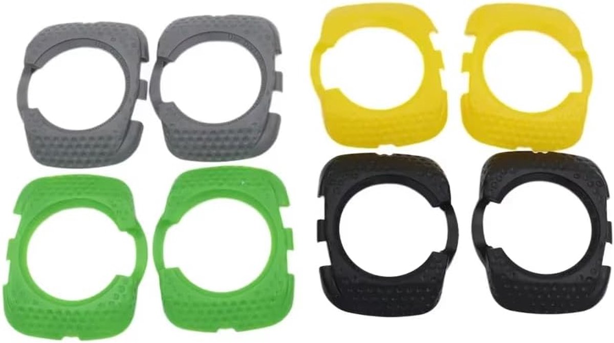 2 stuks schoenplaatje pedaal cover quick release anti-slip fiets actie schoenplaatjes bescherming cover voor Wahoo Speedplay Zero Aero Nano COMP (lichtgrijs)