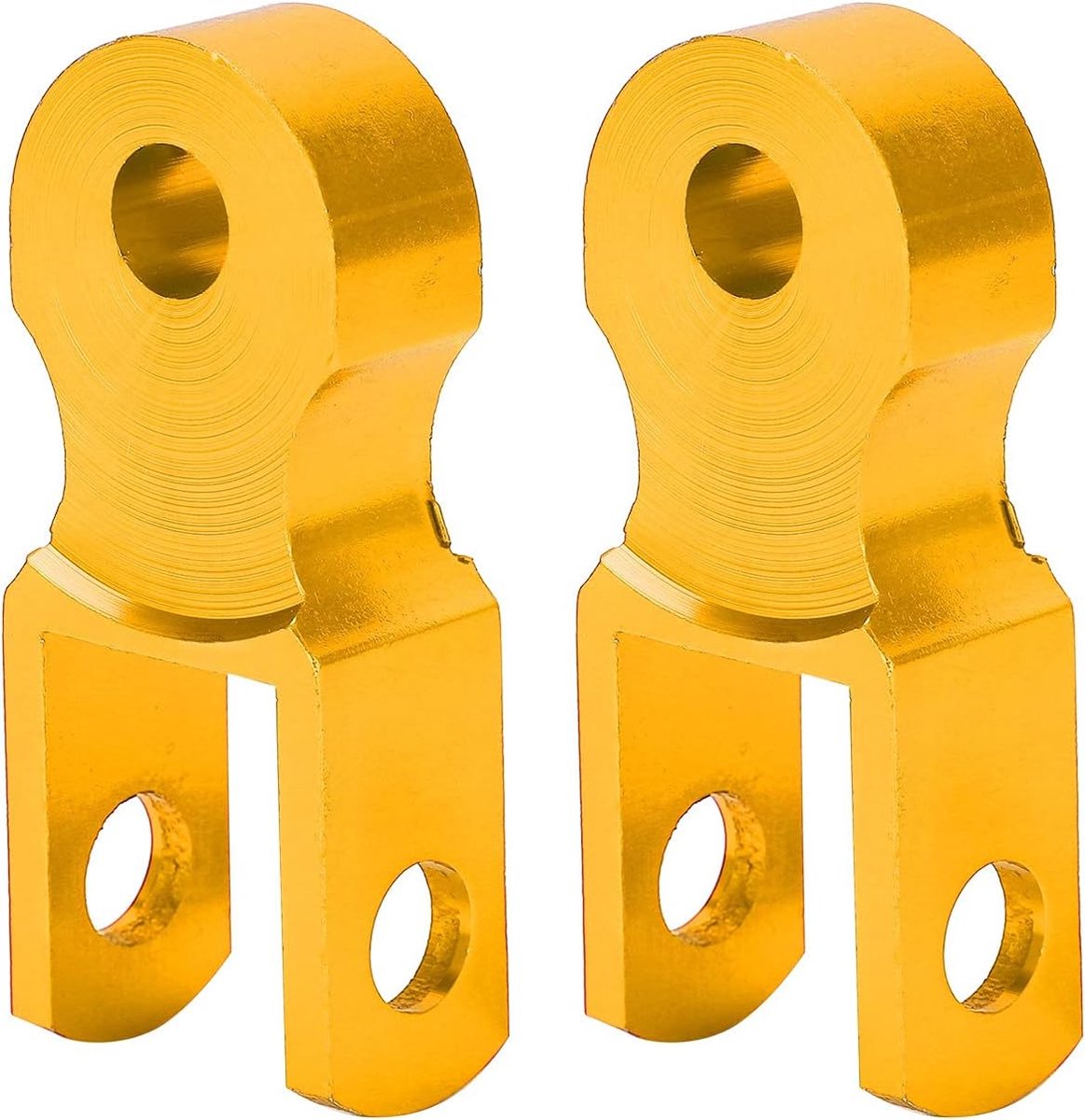 2 Stks Schokdemper Riser, M10 Achter Schokdemper Hoogte Uitbreiding Riser, Aluminium Schokdemper Hoogte Extender Voor Motorfiets(Goud)