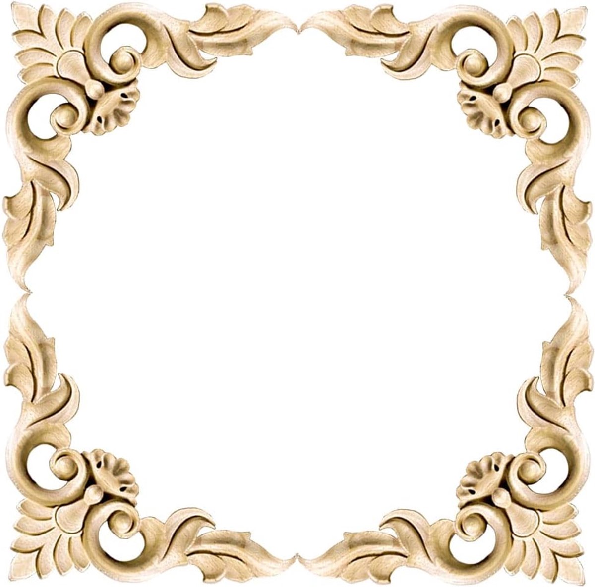 Ornament, 4 stuks, houten ornamenten, houten ornamenten, voor meubels, houten ornamenten, muur, hoek, houtsnijwerk, ornament, houten ornamenten, meubels, appliques, hoek, onlay