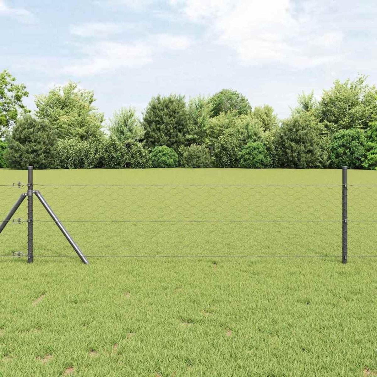 Hek, tuinbegrenzing & inkijkbescherming, pvc, grijs, 1,5