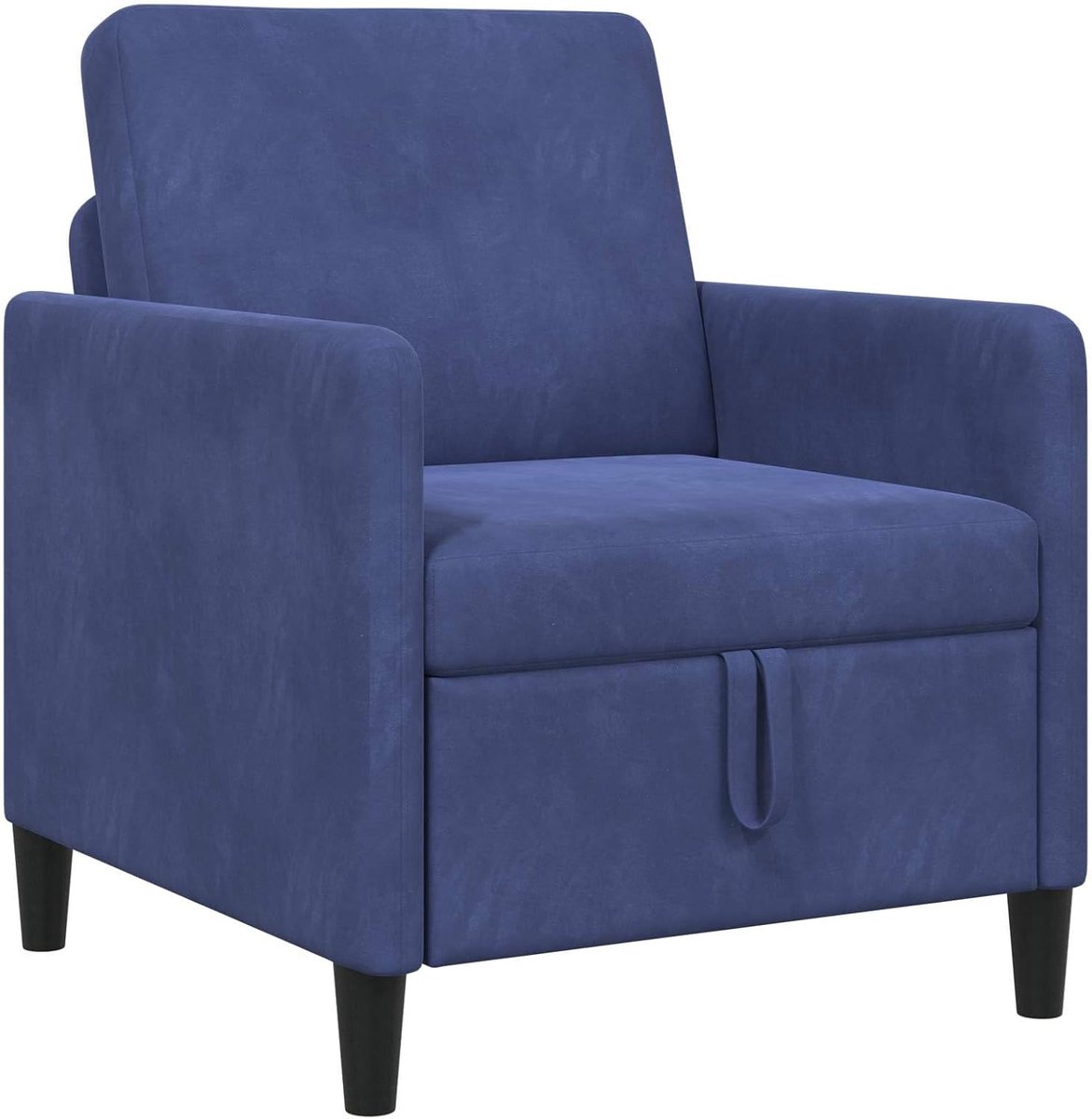 Sofa met opbergruimte, blauw, 72 x 78 x 87 cm, polyester