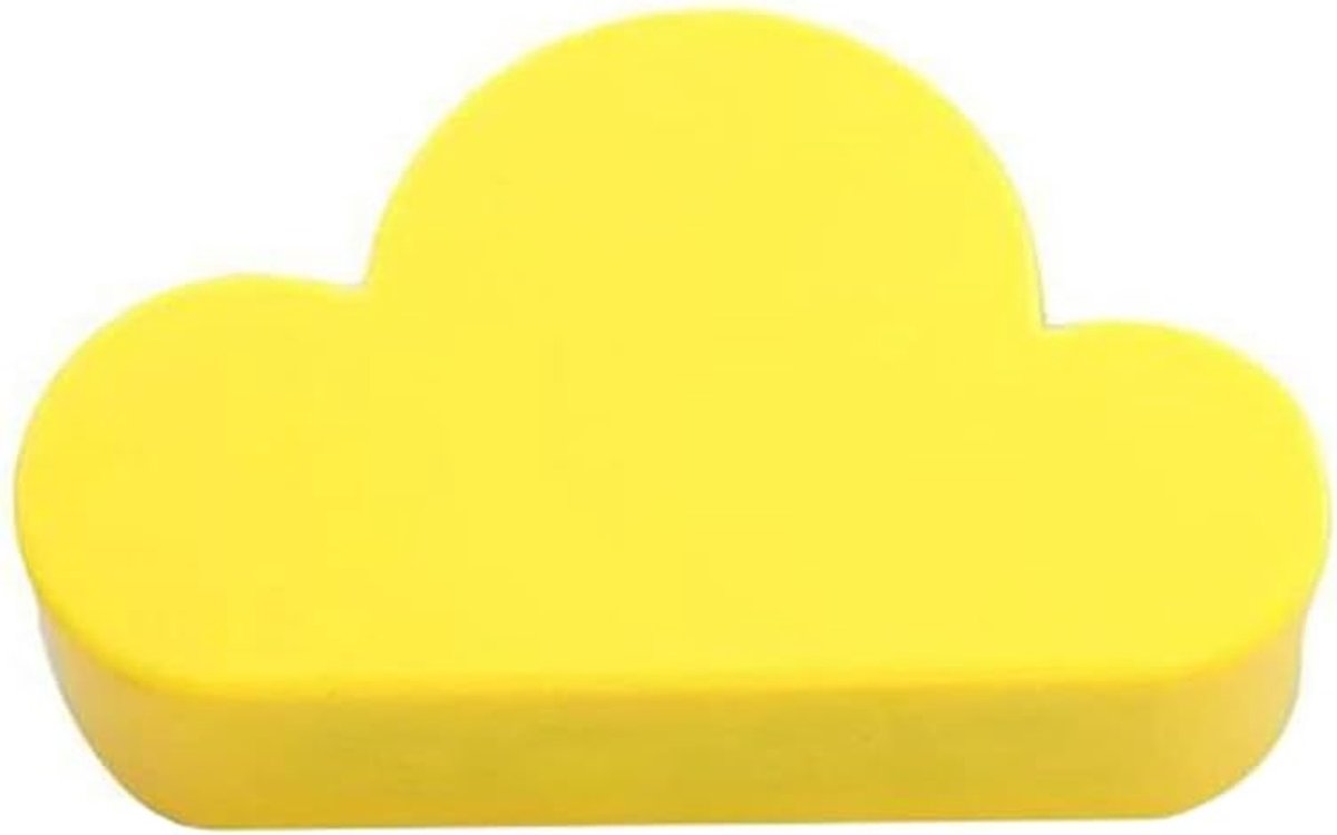 1 STKS Wolk Magnetische Key Hooker Zelfklevende Krachtige Magneten Japan Minimalistisch Ontwerp Sleutelhouder voor Muur (Geel)