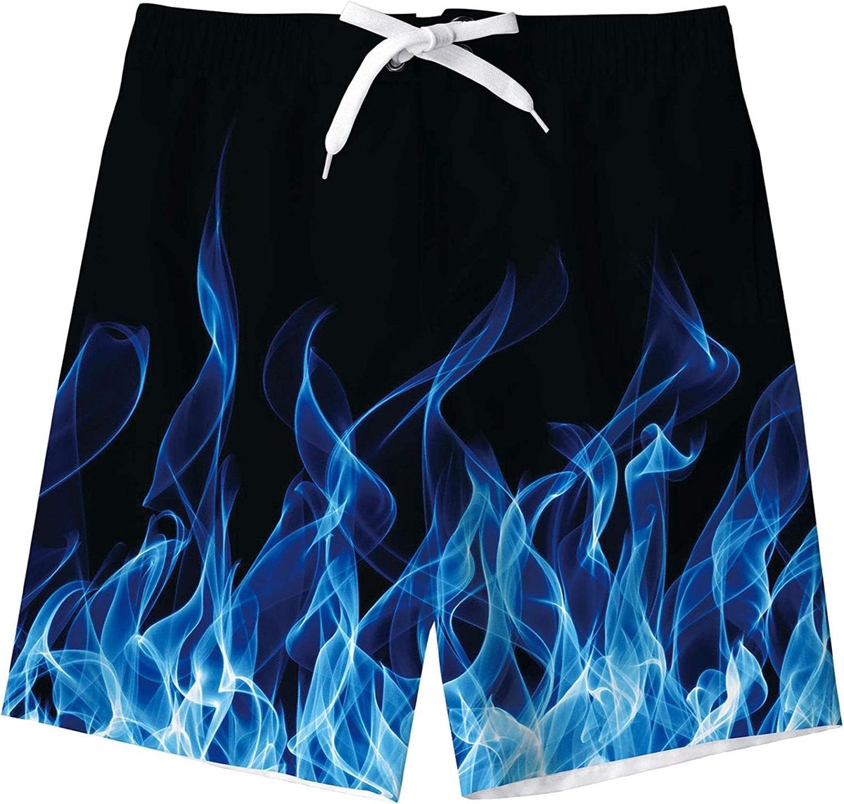 Jongens Zwembroek Grappig Gedrukt Sneldrogend Strand Board Trunks met Mesh Voering 6-14 Jaar