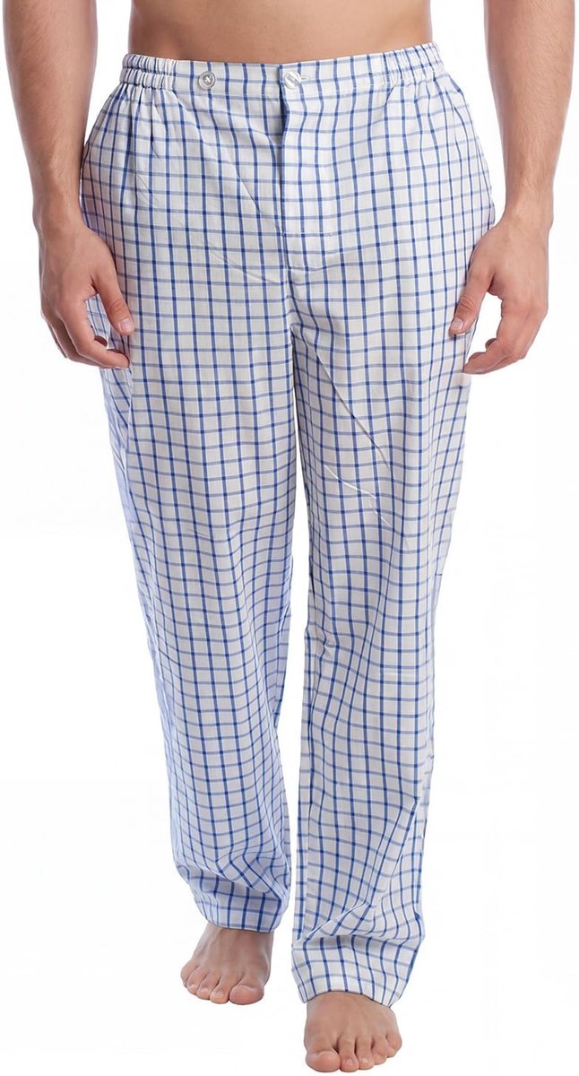 Lange katoenen pyjamabroek voor heren KLPP2