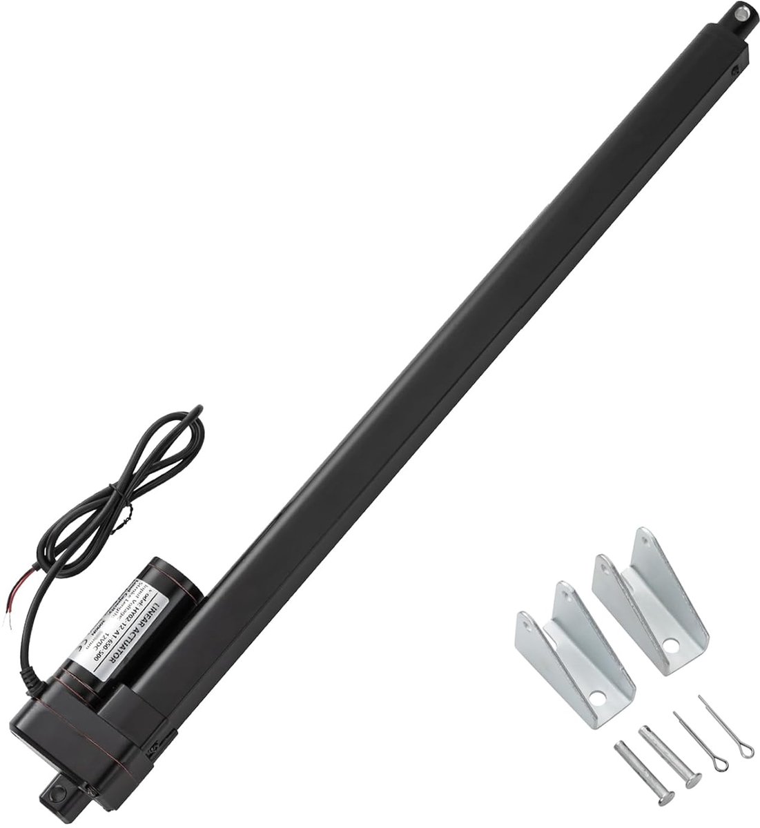 750 mm, slag 1500 N, IP65 waterdicht, lineaire aandrijving, 12 V, lineaire actuator, 10 mm/s, met montagebeugels voor liftcoop-deur, kast, raamopener, deuropener, thuisautomatisering