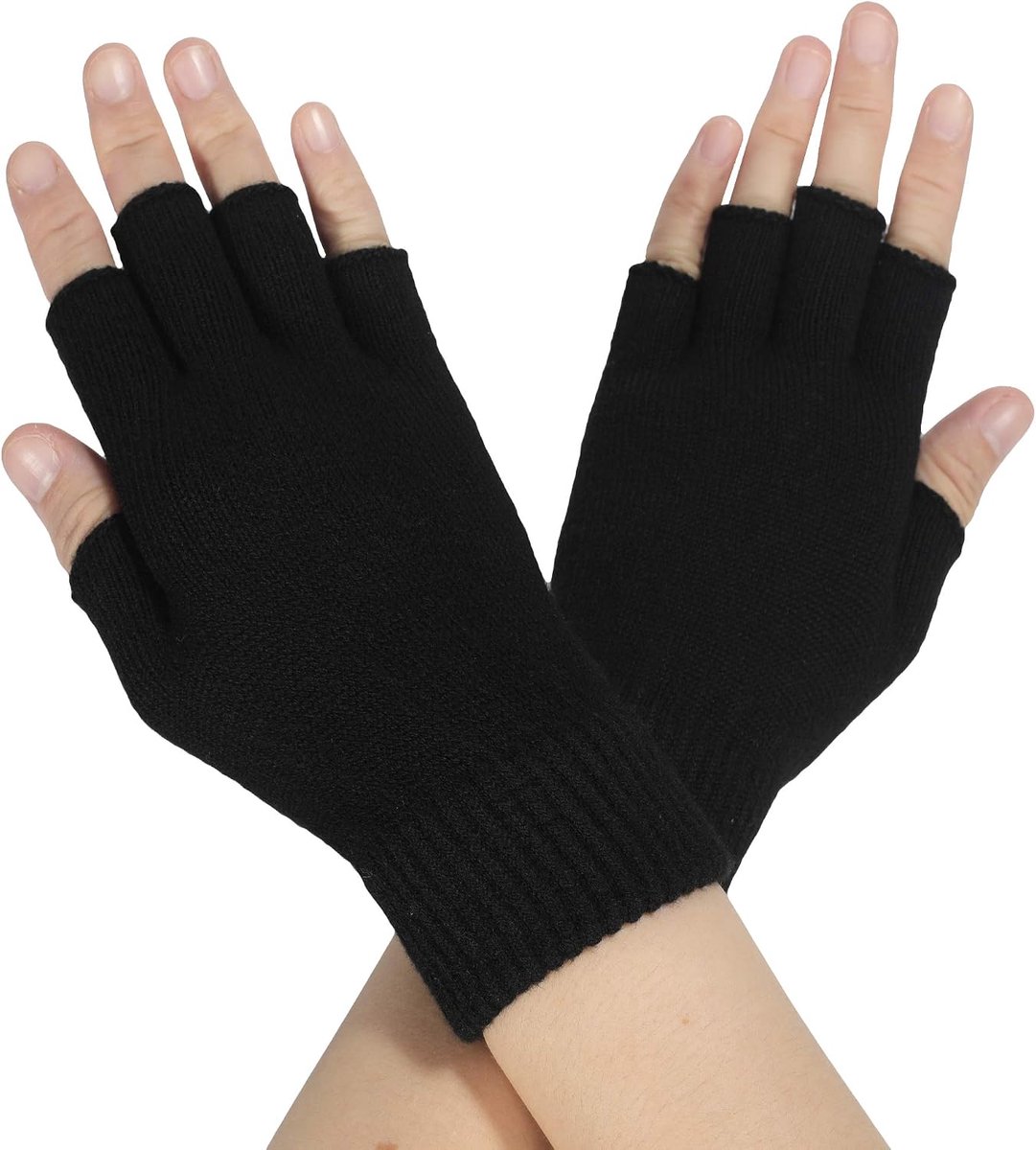 Vingerloze handschoenen dames - wol - gebreid - winter - warm