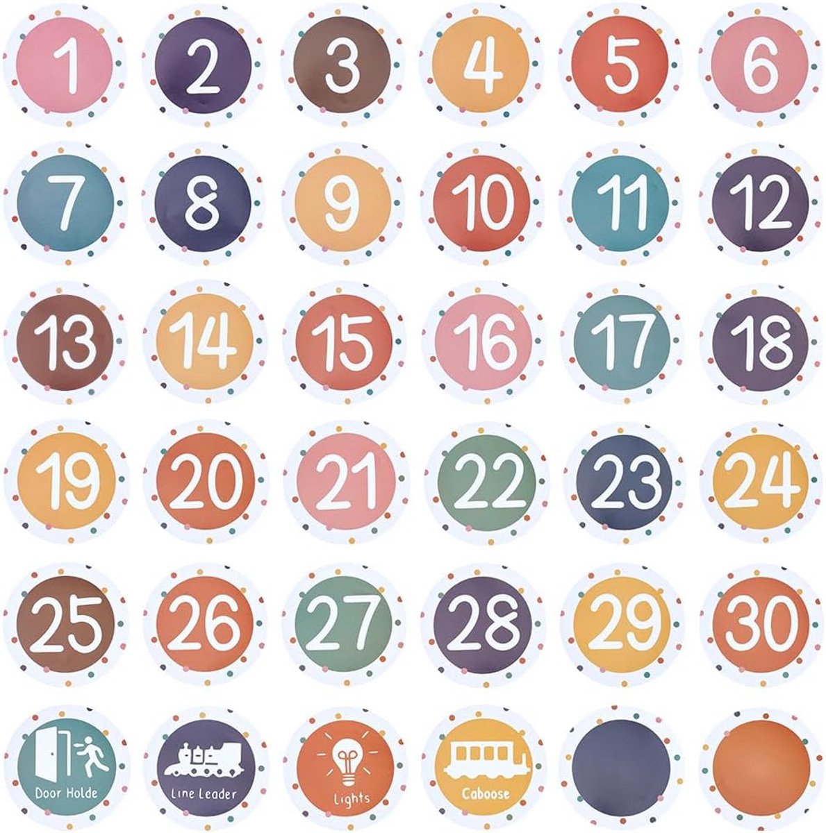 Nummerstickers 72 stuks - gekleurde varianten - afneembare etiketten - schrijfbare markeerstickers voor schoolstart