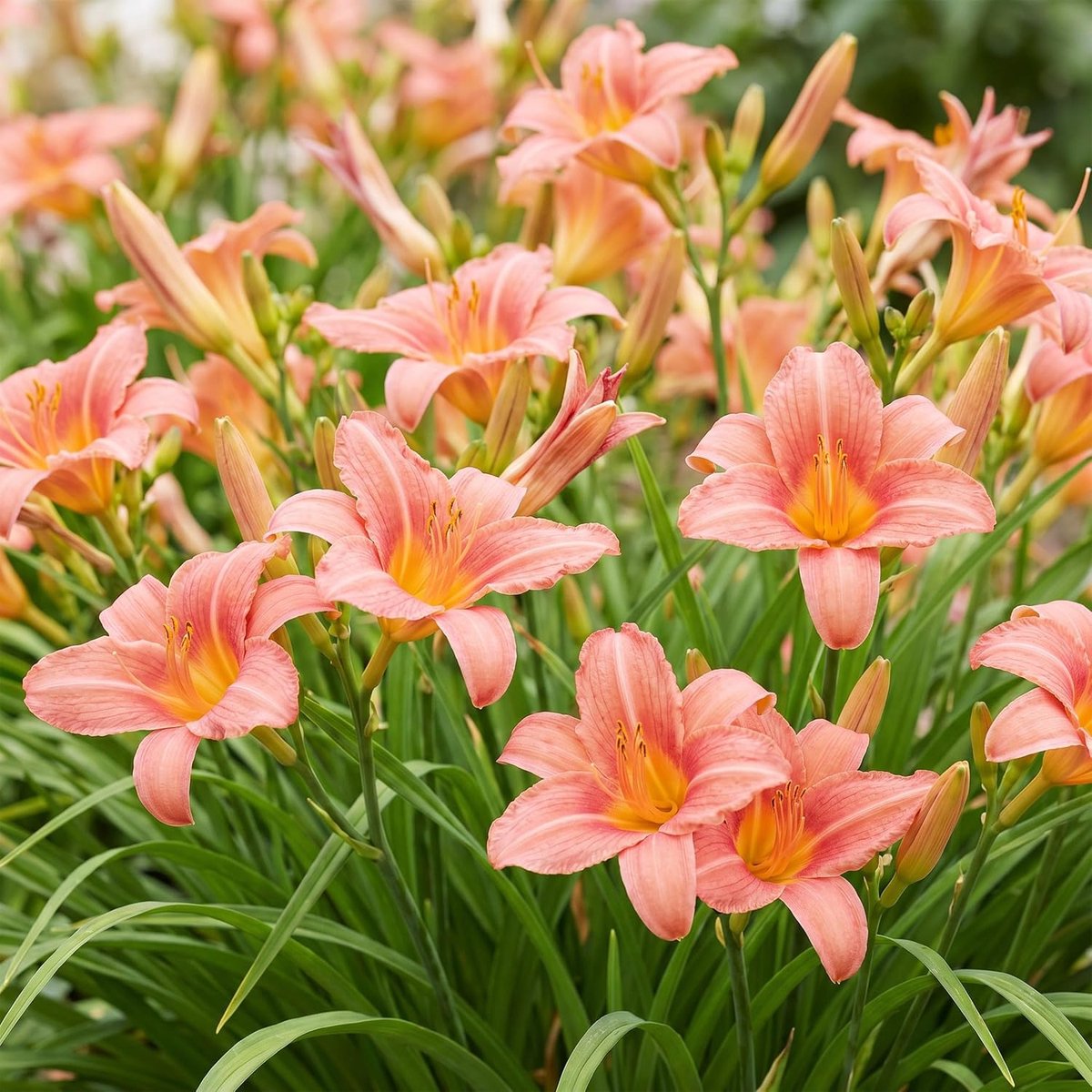 Pink Damask - Daglelie - Bijen en Vlinderlokkers - Roze - 6 Planten - 15-25cm - Ø11cm - Tuinplant