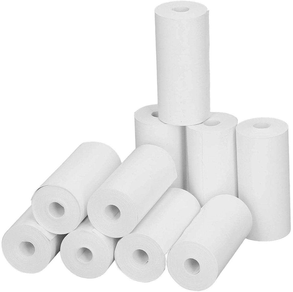Mini printerpapier 57 x 25 mm - thermisch etiketpapier - zelfklevend - wit - voor printen