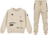 No Way Monday Jongens Jogging pak Sweater en Broek Feather gray maat 152