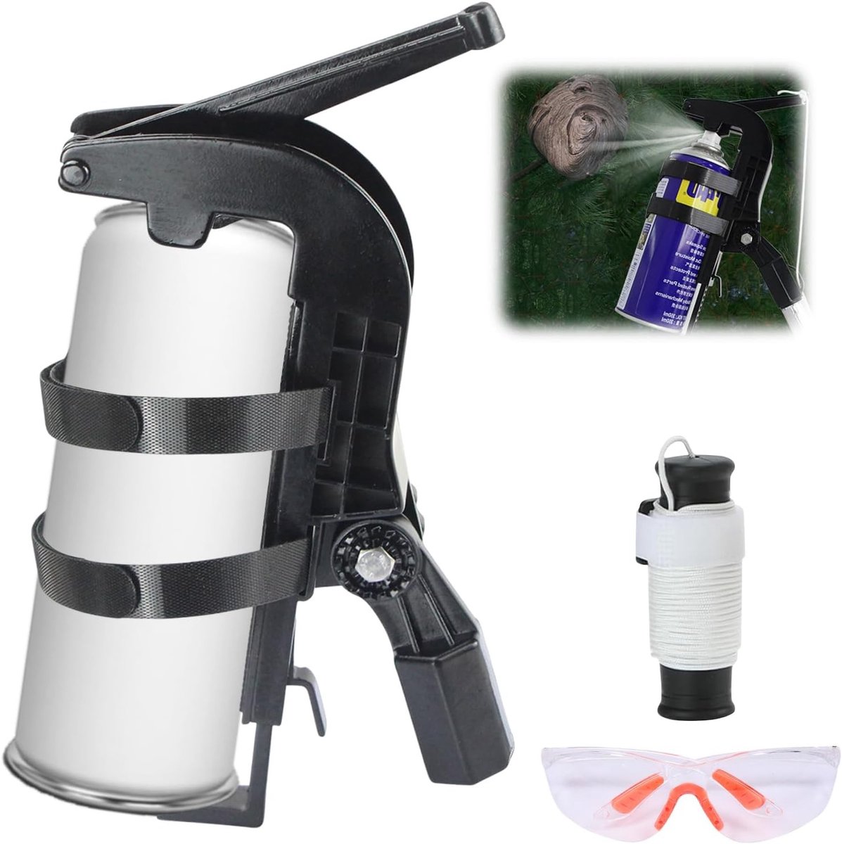 Verstelbare Spray Adapter voor Aerosols, Ideaal voor Bijen- en Wespenbestrijding, Buitengebruik en Verftoepassingen