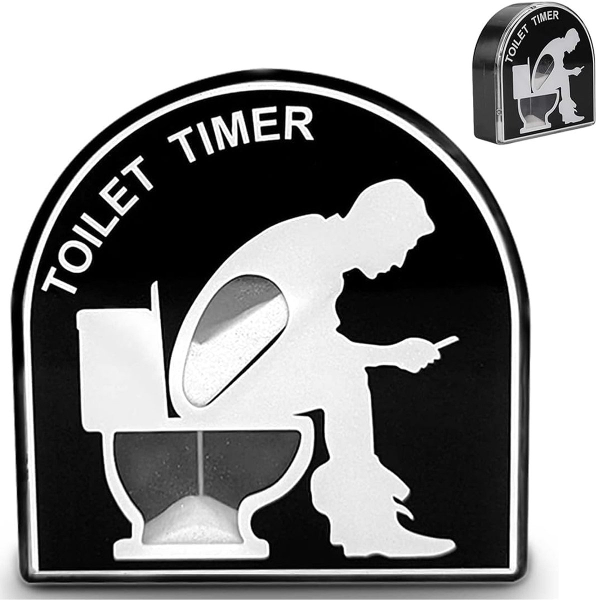 5 minuten toilet zandloper timer, kinderborstels timing tool tuin home decor speelgoed, grappige cadeaus voor mannen, echtgenoot, vader, Vaderdag, verjaardag