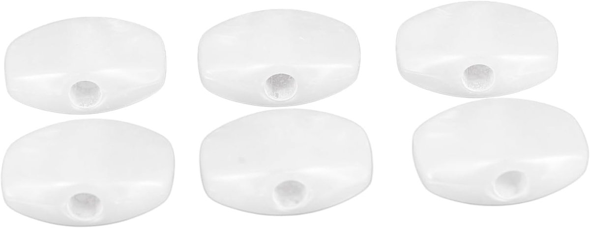 6 Stuks Gitaar Stemsleutel Knoppen, Duurzame Plastic Tuner Caps Machine Head Tuner Knoppen voor Akoestische Gitaar, 6 Stukken Vaste Plastic Tuner Cap voor Gitaristen en Muzikanten