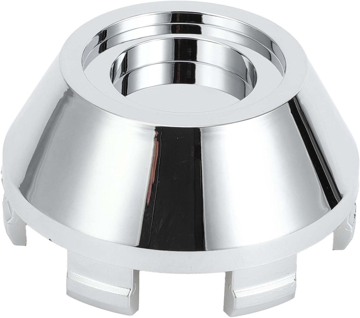 Wheel Hub Center Caps, 64 Mm 2.52" Od Universeel Voor Auto Duurzaam Abs Plastic Zilveren Toon Voor- En Achterwielen