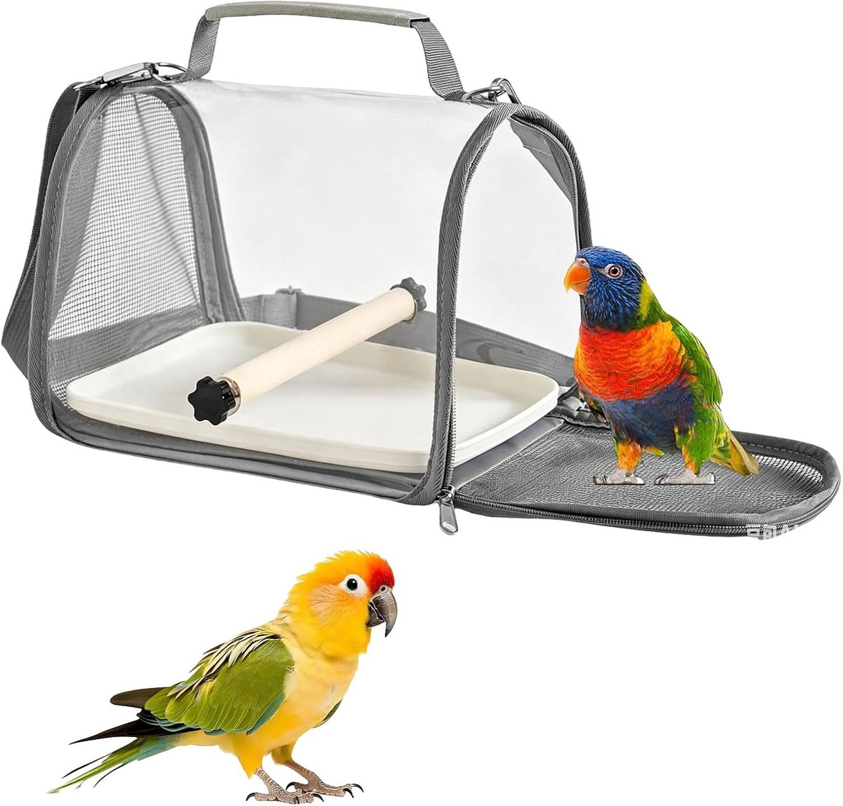 Draagbare Vogelkooi, Reisdrager voor kleine vogels