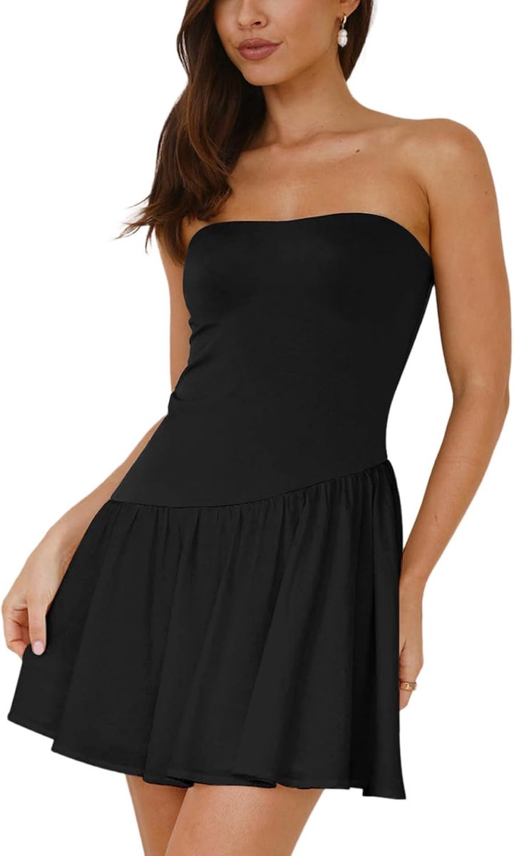 Damesjurk, elegant, mouwloos, korte mini-jurk, zomerjurk, bodycon, casual, disco, avondjurk, cocktailparty, clubwear