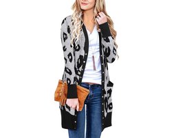 ININ Dames Lange Cardigan Lichtgewicht Gebreide Jas met Zakken Dun Model voor Zomer en Herfst
