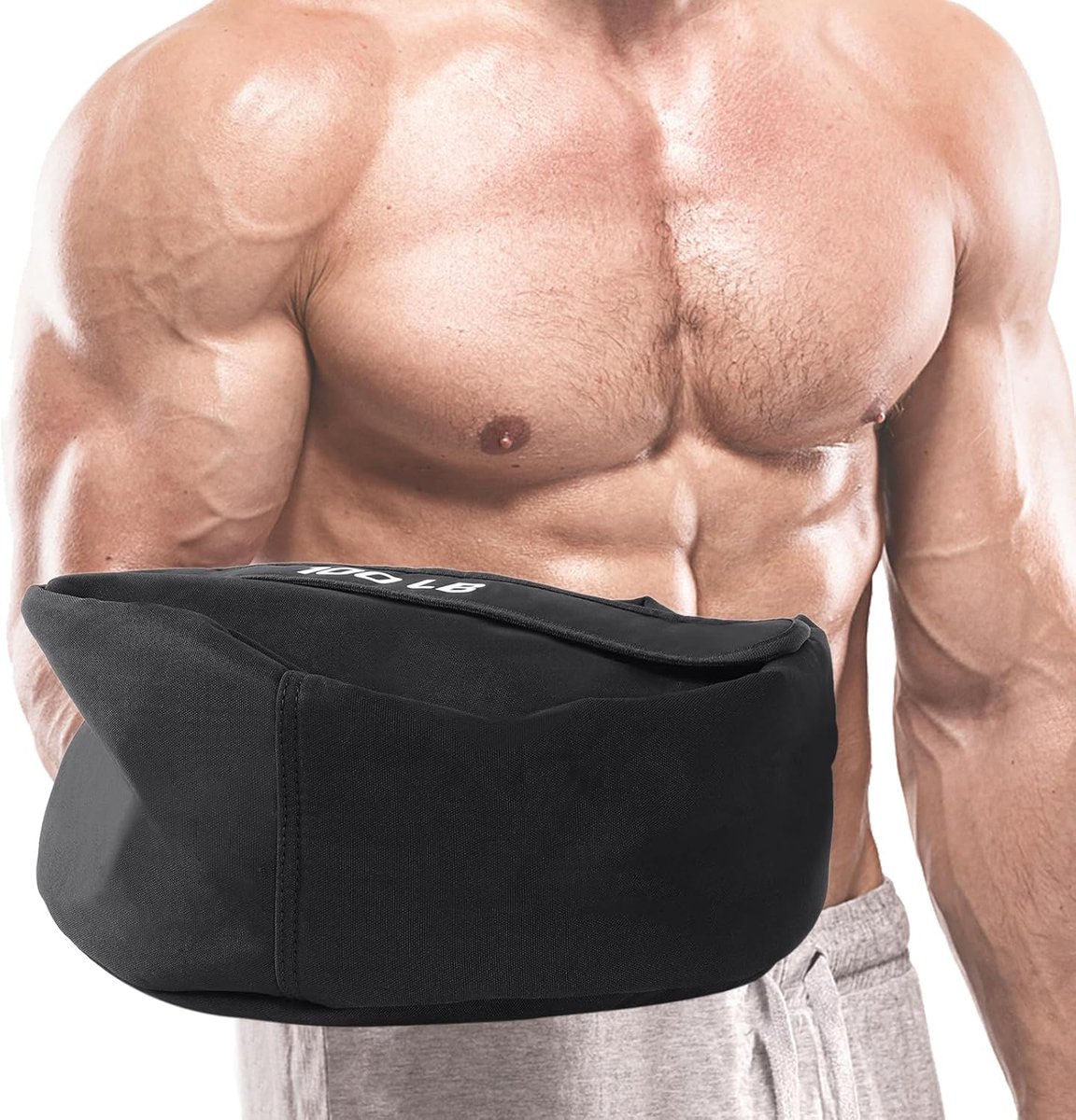 Zandzak, instelbaar gewicht 30-45 kg, workout powertas, workout zandzak, lege trainingszandzak, vulbare gewichtstas, voor fitness, krachttraining, cross training, thuisgymnastiek